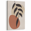 Modern Boho Leaf Wall Art | Minimalist Geometric Decor | Nature Print