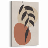 Modern Boho Leaf Wall Art | Minimalist Geometric Decor | Nature Print