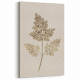 Grunge Wall Art | Vintage Grunge Leaf Canvas Print | Distressed Art