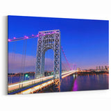 New Jersey Skyline Prints – Scenic George Washington Bridge Night Art