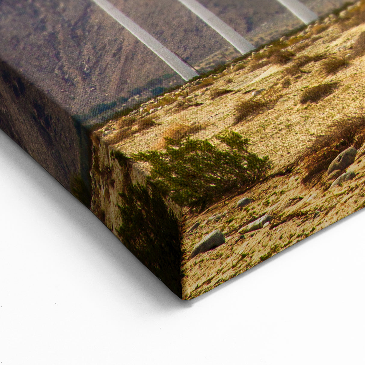 Palm Springs Wind Farm Landscape - California Desert Wall Art on Canvas