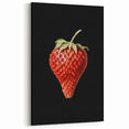 Grunge Canvas Print - Dark Strawberry Art - Vintage Grunge Aesthetic
