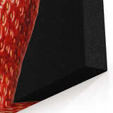 Grunge Canvas Print - Dark Strawberry Art - Vintage Grunge Aesthetic