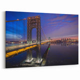 New Jersey Canvas Prints – Iconic George Washington Bridge at Dusk