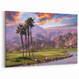 Palm Springs Golf Course Art - California Desert Wall Decor on Canvas
