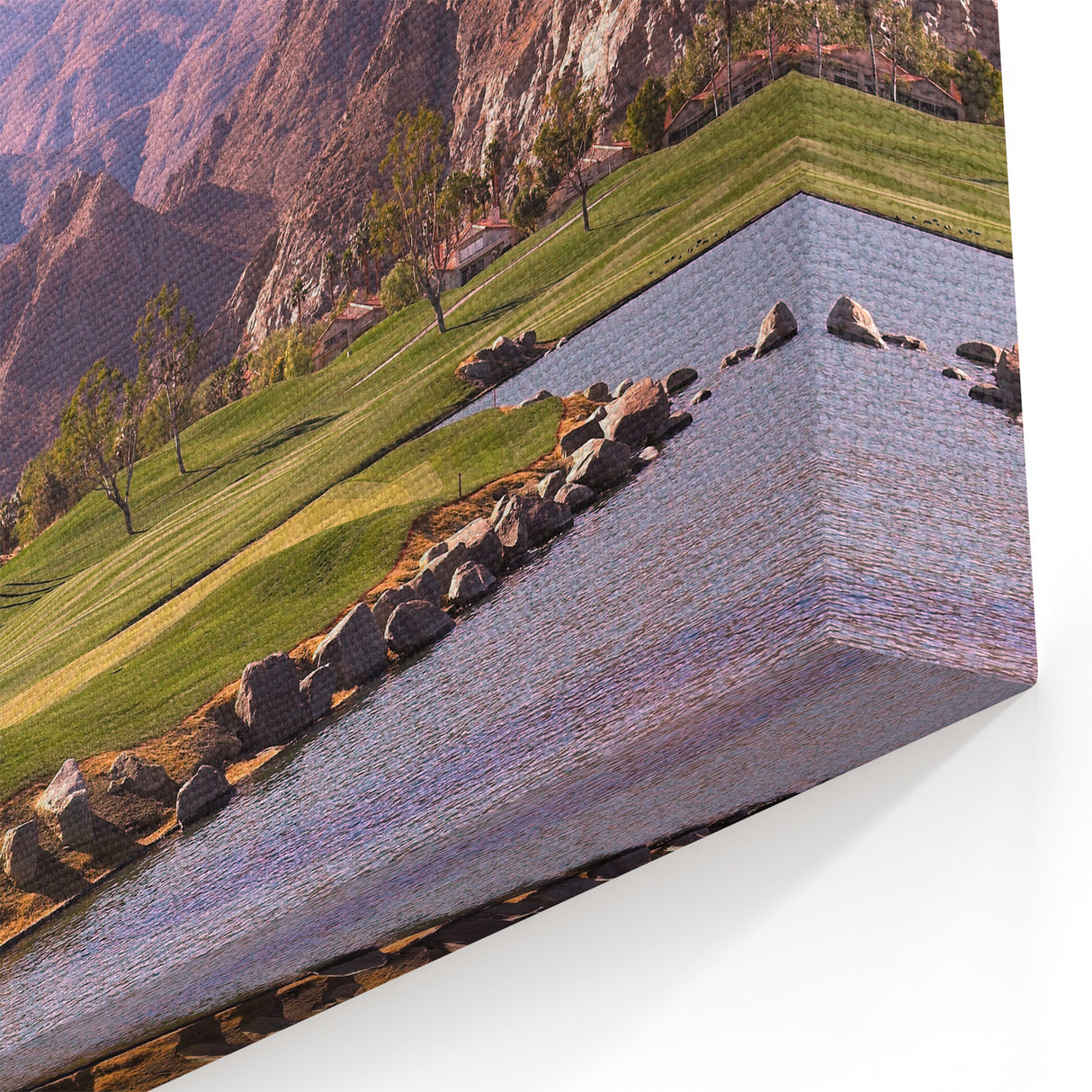 Palm Springs Golf Course Art - California Desert Wall Decor on Canvas