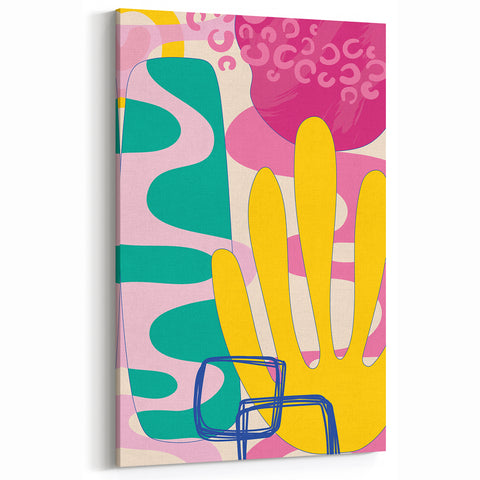 Eclectic Boho Wall Art | Boho Chic Colorful Canvas | Vibrant Design