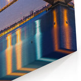 Custom New Jersey Artwork – Bayonne Bridge Nighttime Reflection Print