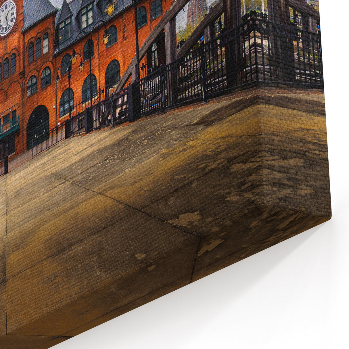 Historic New Jersey Scenes – Central Railroad Terminal Wall Art Print