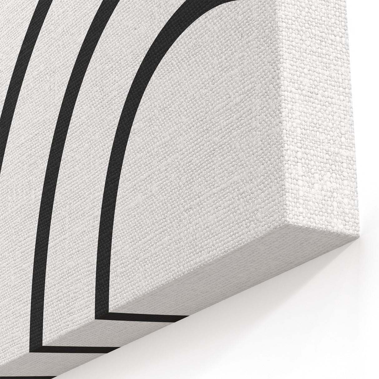 Minimalist Boho Wall Art | Black and White Abstract Canvas | Modern Decor