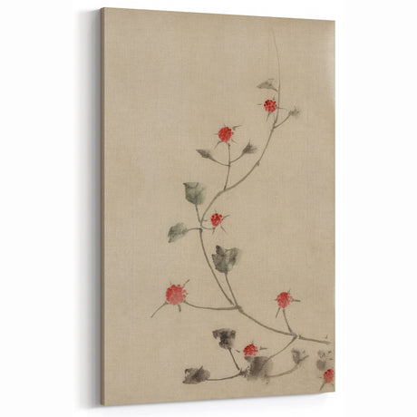 Grunge Wall Art - Minimal Botanical Illustration Print - Vintage Grunge Decor