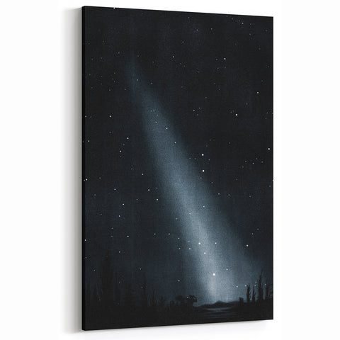 Grunge Wall Art - Starry Night Sky Print - Abstract Grunge Canvas Decor