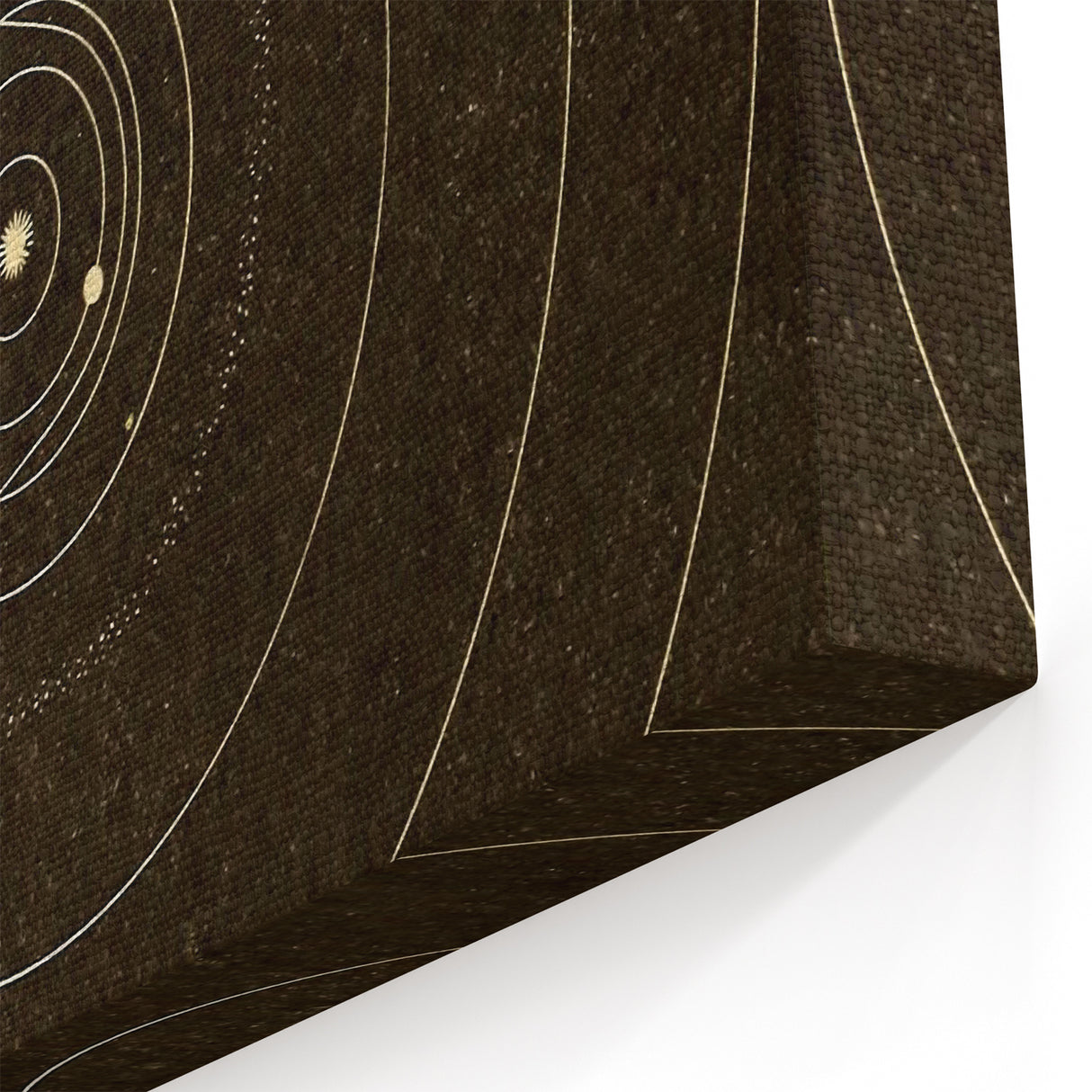 Grunge Solar System Art - Abstract Grunge Canvas Print for Urban Decor