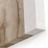 Vintage Nude Study Grunge Wall Art - Minimalist Grunge Canvas Print