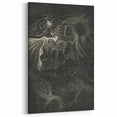 Cosmic Nebula Grunge Wall Art - Vintage Celestial Grunge Canvas Print