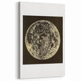 Grunge Wall Art | Abstract Grunge Moon Design | Vintage Grunge Canvas Print