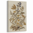Grunge Wall Art | Vintage Botanical Pressed Flowers | Abstract Grunge Print
