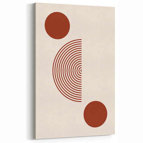 Minimalist Boho Wall Art | Eclectic Bohemian Canvas | Geometric Design