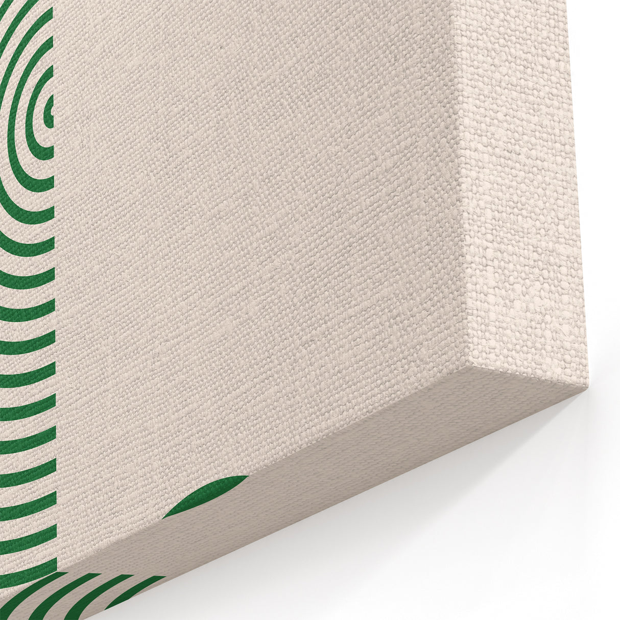 Minimalist Boho Wall Art | Green Geometric Canvas | Eclectic Design