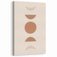 Boho Minimalist Wall Art | Earthy Geometric Canvas | Neutral Tones