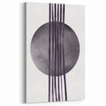Boho Geometric Wall Art | Dark Abstract Canvas | Modern Minimalist Design
