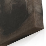 Grunge Wall Art: Black Rabbit Design | Vintage Grunge Canvas Print