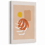 Boho Abstract Wall Art | Earthy Tones Canvas | Modern Geometric Design