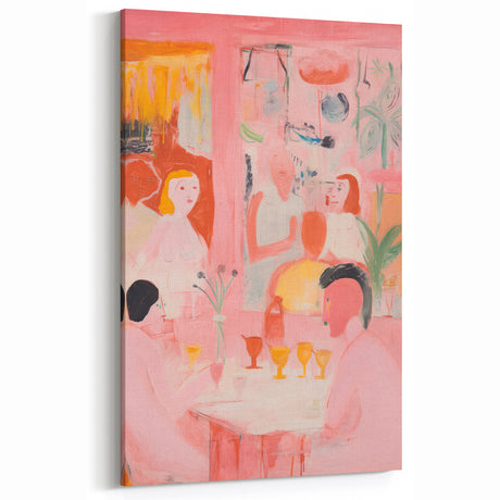 Abstract Electric Art with Dynamic Figures | Vibrant Modern Wall Decor