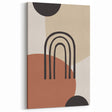 Boho Geometric Wall Art | Bold Neutral Canvas | Abstract Arch Design