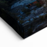 New Jersey Skyline Prints – Nighttime Highway Lights Over Scenic Water