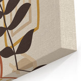 Abstract Boho Wall Art | Earthy Tone Canvas | Geometric Nature Design
