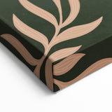 Boho Nature Wall Art | Green & Earth Tone Botanical Abstract Canvas