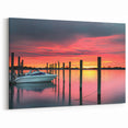 Historic New Jersey Scenes – Vibrant Sunset Over Marina Wall Art