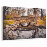 Historic New Jersey Scenes – Reflections of a Park Bridge Scenic Print