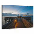 Mississippi Photography - Peaceful Dusk Pier Canvas Prints