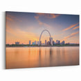 Mississippi River Art - Iconic City Arch Sunset Canvas Prints