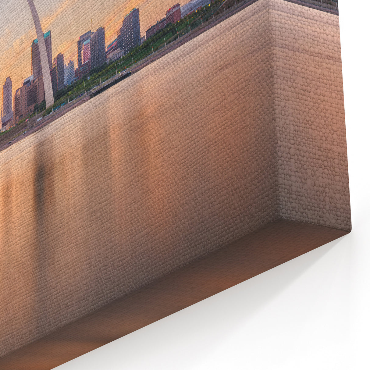 Mississippi River Art - Iconic City Arch Sunset Canvas Prints