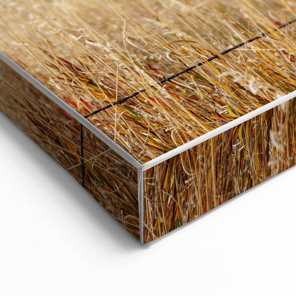 Rustic Wooden Fence Post Wall Art – Farmhouse Landscape for Country Decor