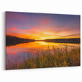 Mississippi Landscape Art - Vibrant Lake Sunset Canvas Prints