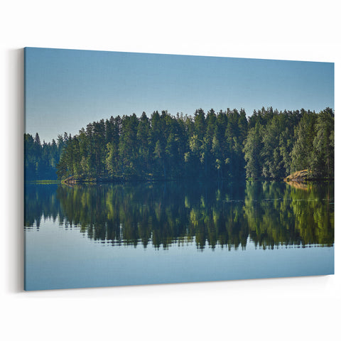 Mississippi Landscape Art - Forest Lake Reflection Canvas Prints
