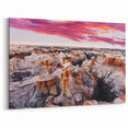 Southwestern Art – Stunning Hoodoos at Sunrise in New Mexico Desert
