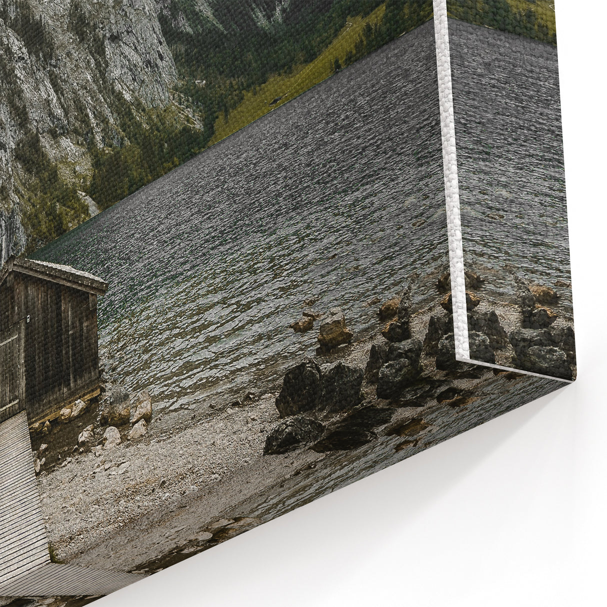 Rustic Lakeside Cabin Wall Art – Farmhouse Decor with Mountain Charm