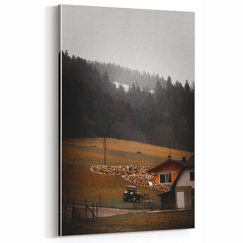 Rustic Farmhouse Landscape Wall Art – Farmhouse Decor with Country Charm