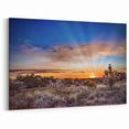 New Mexico Scenic Art – Beautiful Albuquerque Desert Sunset Landscape