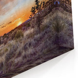 New Mexico Scenic Art – Beautiful Albuquerque Desert Sunset Landscape