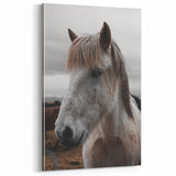 Rustic Horse Portrait Wall Art – Farmhouse Decor with Natural Charm