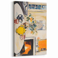Electric Still Life Wall Art with Yellow Teapot | Modern Abstract Decor