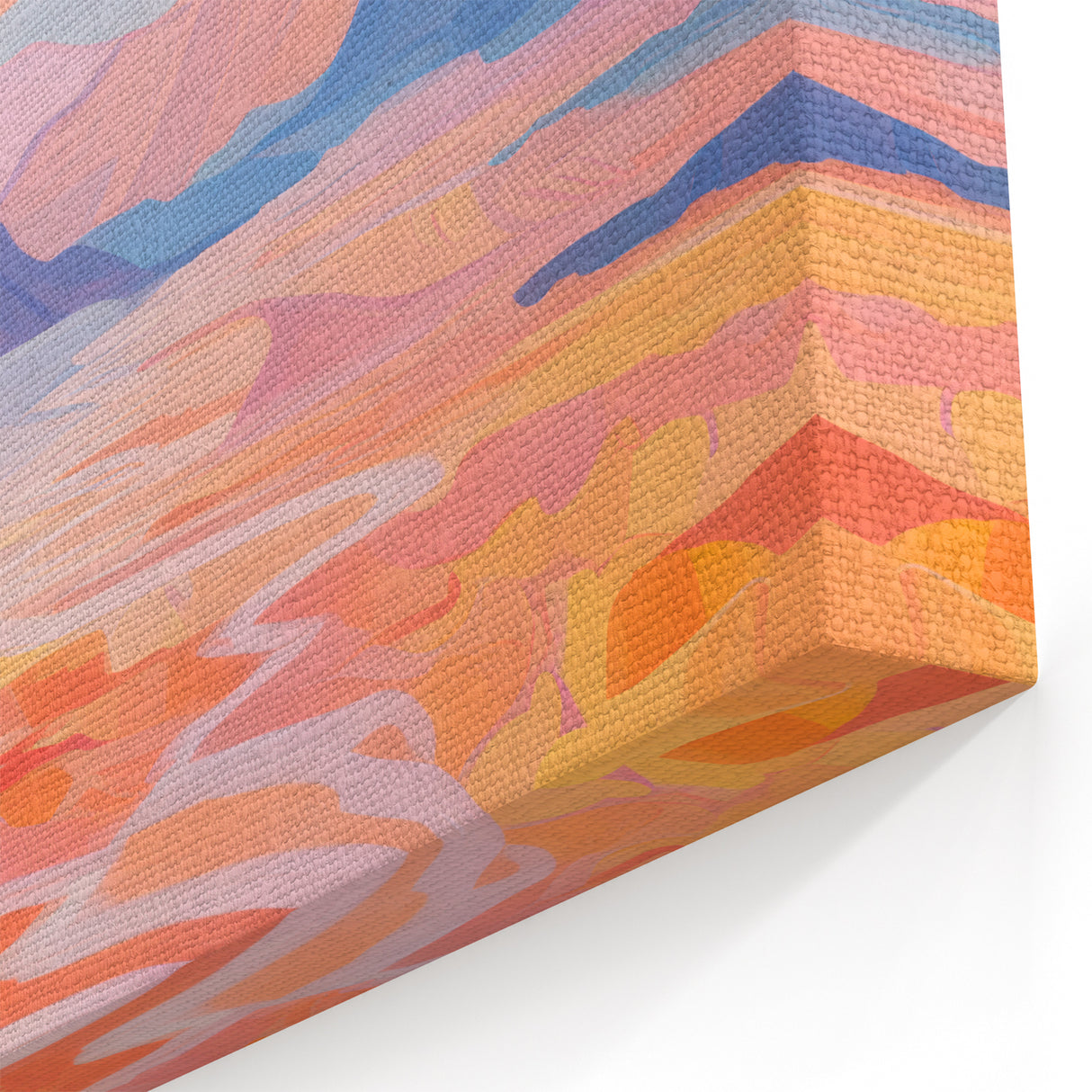 Electric Landscape Wall Art with Sunset Hues | Vibrant Modern Decor