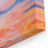 Electric Landscape Wall Art with Sunset Hues | Vibrant Modern Decor