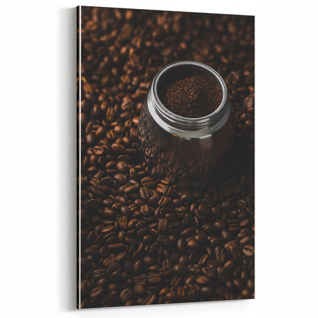Rustic Wall Art Coffee Beans in Rustic Decor - Vintage Farmhouse Landscape
